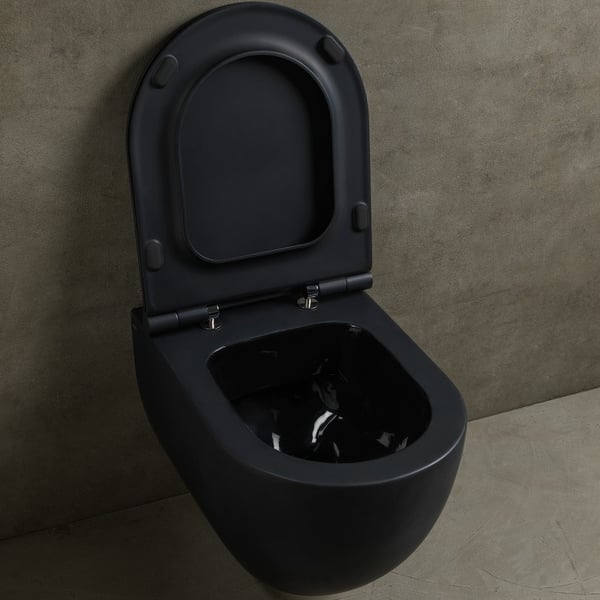 Λεκάνη Κρεμαστή Unica 55 black matt